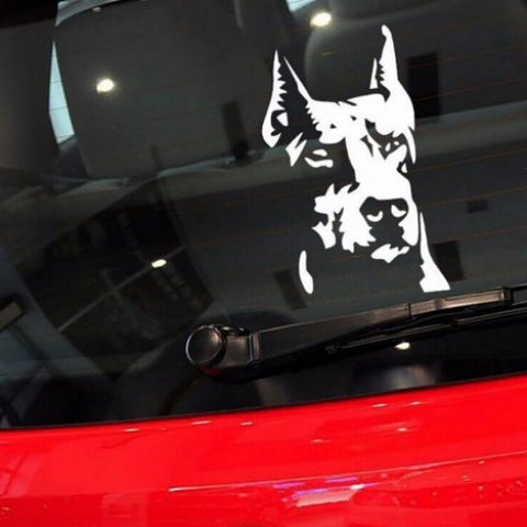 Pet Dog Hound Reflective Cars Funny Sticker